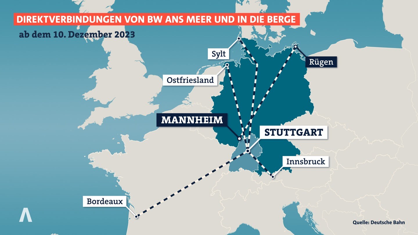 Neue Verbindungen Für BW: Fahrplanwechsel Bei Der Deutschen Bahn - SWR ...