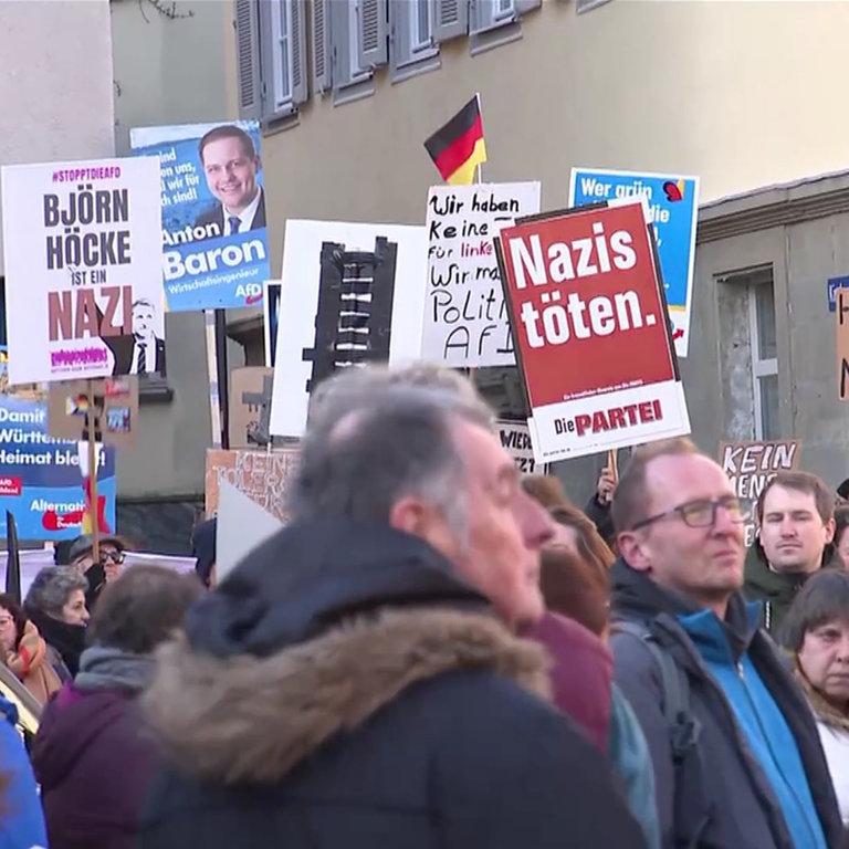 Demos Gegen Rechtsextremismus In Baden-Württemberg - SWR Aktuell