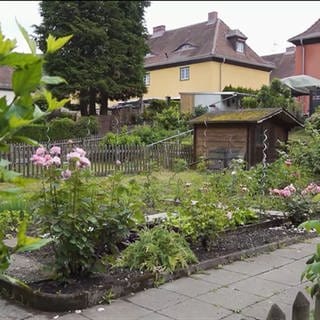 Blick auf Gärten in Baden-Baden Ooswinkel