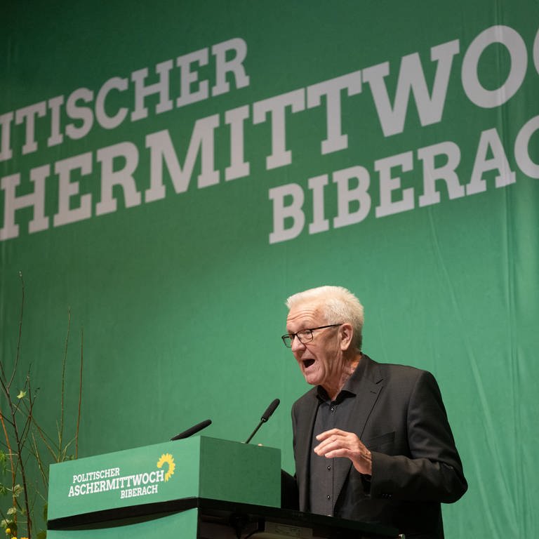 Winfried Kretschmann beim Politischer Aschermittwoch