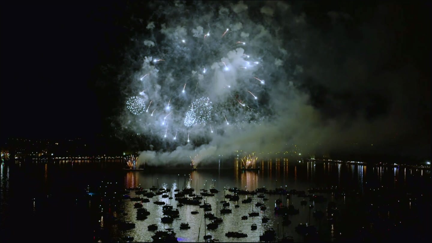 Feuerwerk bei Konstanzer Seenachtfest
