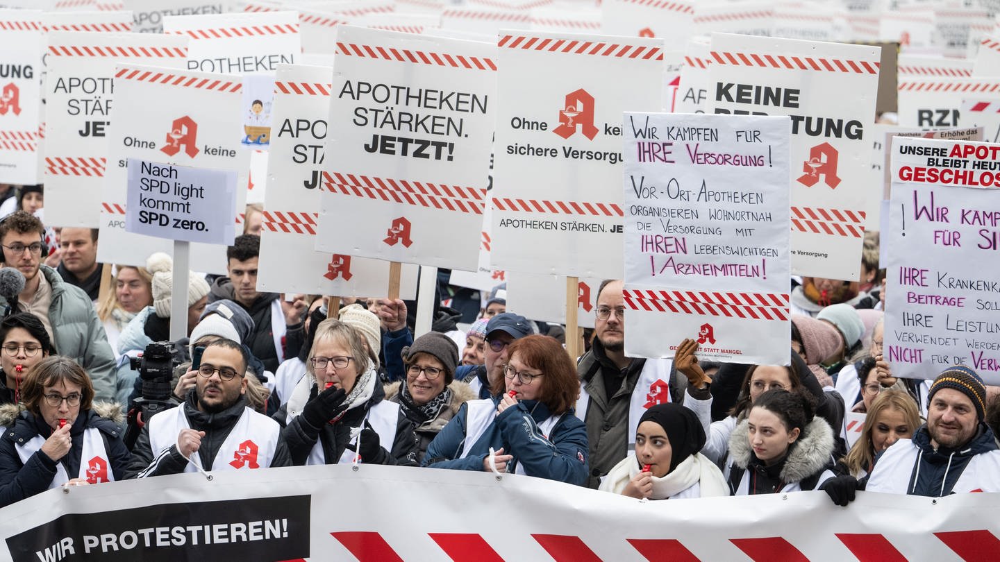 Apotheken-Protest in Stuttgart