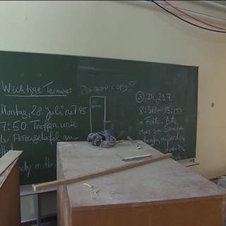 Klassenzimmer wird saniert
