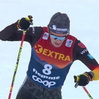 Langläufer Friedrich Moch auf der Piste