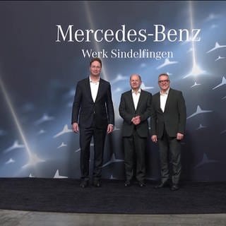 Betriebsversammlung bei Mercedes mit Scholz