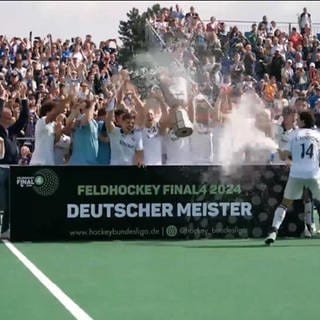 Der deutsche Meister im Feldhockey feiert seinen Titel