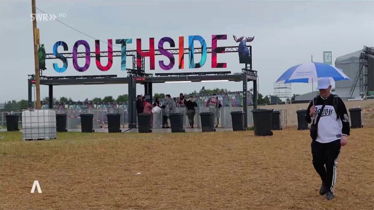 Southside-Schriftzug am Eingang des Festivals