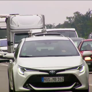 Autos auf Autobahn