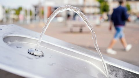 Ein Trinkwasserbrunnen in Mannheim