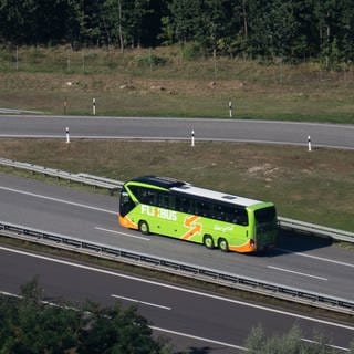 Ein Flixbus fährt auf der A24. Die Porsche SE will sich am Münchner Mobilitätsplattformanbieter Flix beteiligen.