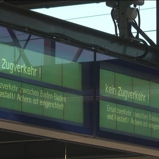 Bahnhof Baden-Baden am Wochenende gesperrt