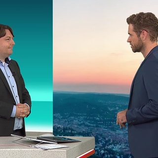 SWR Bahnexperte Frieder Kümmerer im Gespräch mit Gregor Bruder