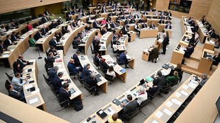 Der Landtag von Baden-Württemberg in Stuttgart.