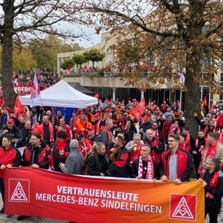 Kundgebung in Ludwigsburg vor der zweiten  Tarifverhandlung in der Metall- und Elektroindustrie Baden-Württemberg