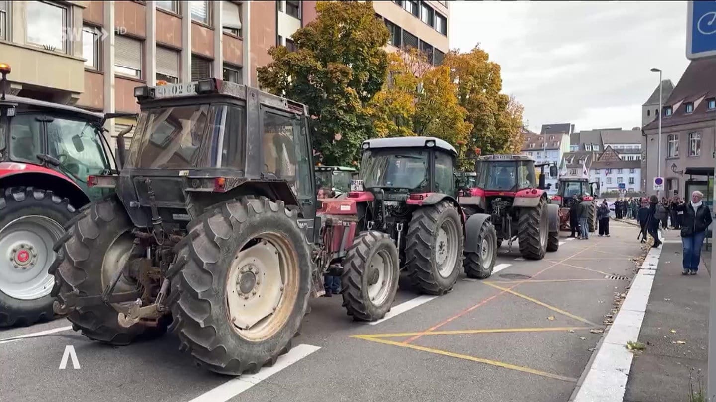 Bauern-Proteste im Elsass