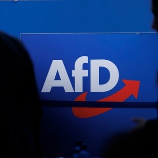 Parteilogo bei einem AfD-Bundesparteitag.