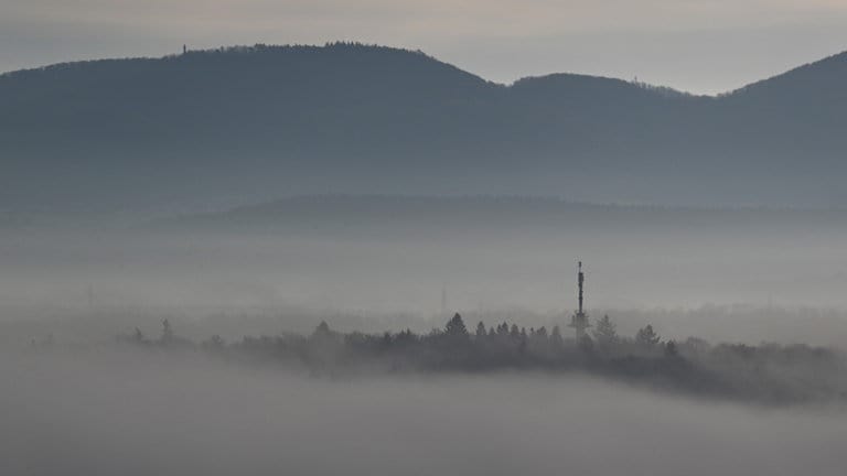 Blick auf die Schwäbische Alb von Tübingen aus