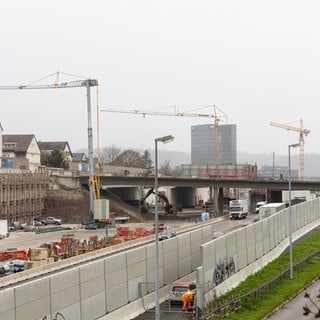 Buastelle um die Elefantenbrücke in SindelfingenBöblingen.