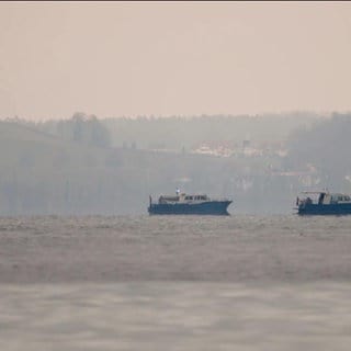 Polizeibote auf dem Bodensee