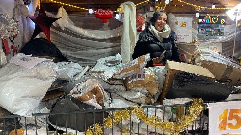 Secret Packs auf dem Ulmer Weihnachtsmarkt.