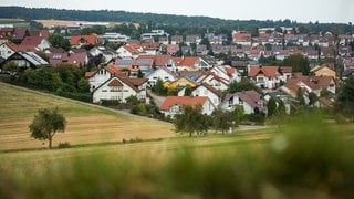 Ein Neubaugebiet von Weissach im Landkreis Böblingen. 