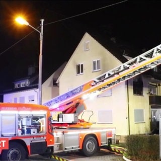 Wort Brand mit zwei Toten Stuttgart