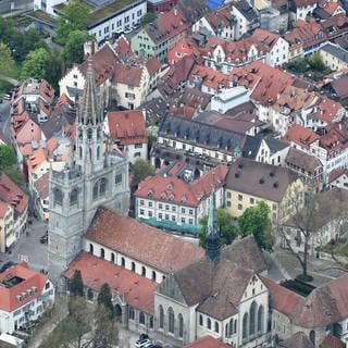 Konstanzer Altstadt mit Münster von oben