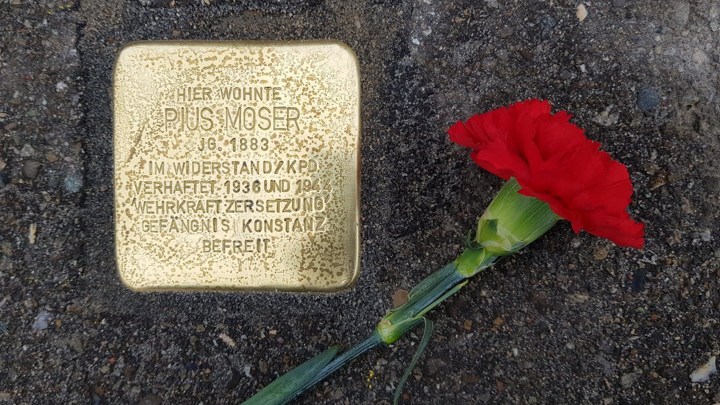 Ein Stolperstein in Konstanz erinnert an Pius Moser.