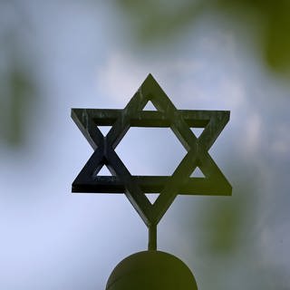 Der Stern einer Synagoge der Jüdischen Gemeinde. 
