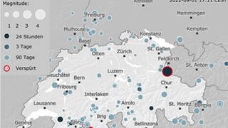 Zwei Erdbeben in Liechtenstein