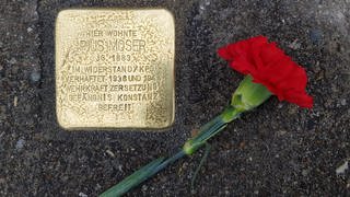 Ein Stolperstein in Konstanz.