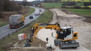 B33 Allensbach Bauarbeiten vor dem Ausbau