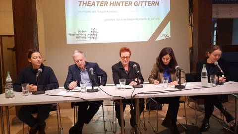 Pressekonferenz des Theaters Konstanz zum Projekt "Theater hinter Gittern"