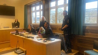 Angeklagte im Mordprozess in Schwäbisch Gmünd