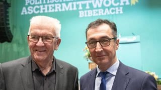 Winfried Kretschmann und Cem Özdemir in Biberach