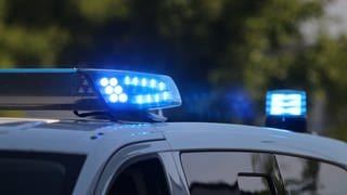 Blaulicht auf Fahrzeugen der Bundespolizei