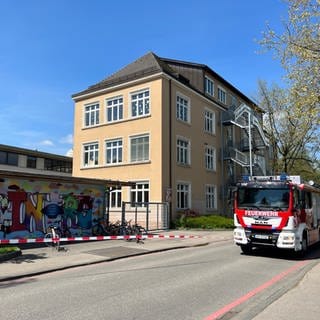 Einsatz der Feuerwehr an der Zeppelin-Realschule Singen