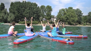 Yoga auf den SUP