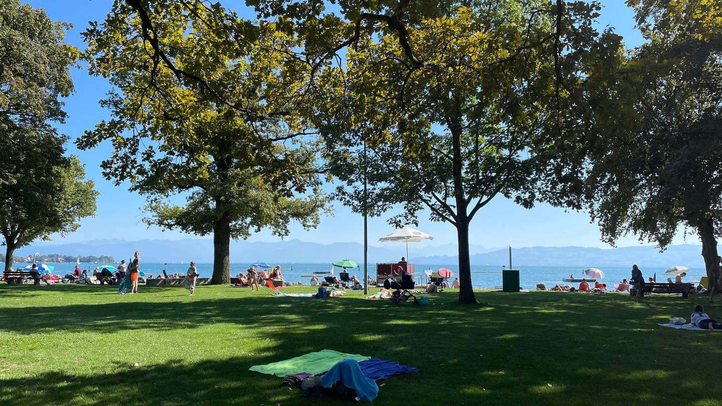 Das Naturstrandbad in Kressbronn am Bodensee.