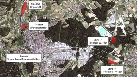 Die möglichen Standorte im Kreis Konstanz
