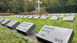 Friedhof für sowjetische Zwangsarbeiter und Kriegsgefangene in Biberach (Riß).