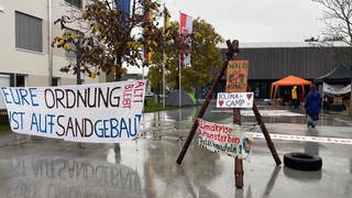 Das protest-Canp in Kressbronn