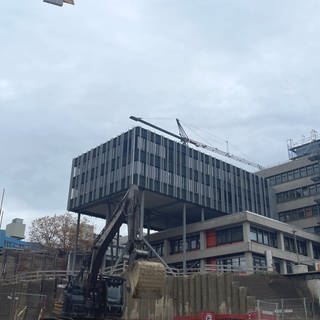 Baustelle bei der Uni Konstanz