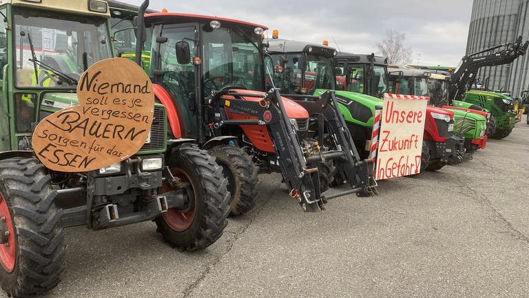 Bauernprotest in Salem-Neufrach. 