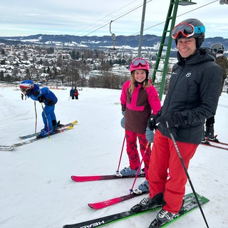 Skifahren auf der Felderhalde in Isny im Allgäu