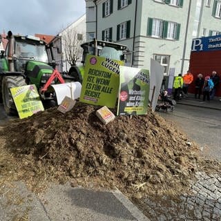 Proteste verhinderten den Politischen Aschermittwoch der Grünen in Biberach.