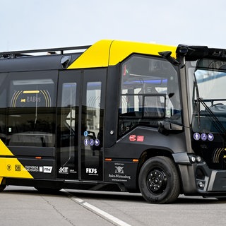 Der Prototyp eines selbstfahrenden Busses, der bald in Friedrichshafen getestet werdens soll