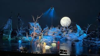 Szene in der Oper "Der Freischütz" bei den Bregenzer Festspielen 2024