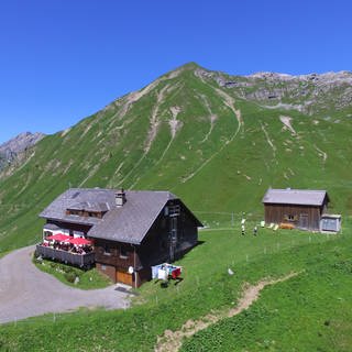 Die Biberacher Hütte im Bregenzer Wald