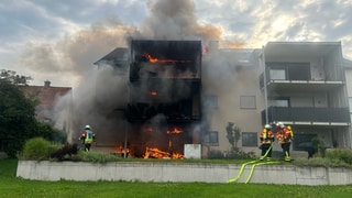Brand eines Mehrfamilienhauses in Friedingen (Kreis Konstanz)